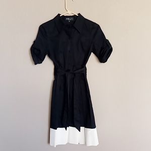 97% cotton 3% spandex ABS collection dress.